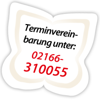 Vereinbaren Sie einen Termin für eine Kosmetikbehandlung unter 02166 - 310055